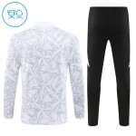 Dječji Real Madrid Sweatshirt Za Trening Četvrt-Zip 2024-25 Bijela